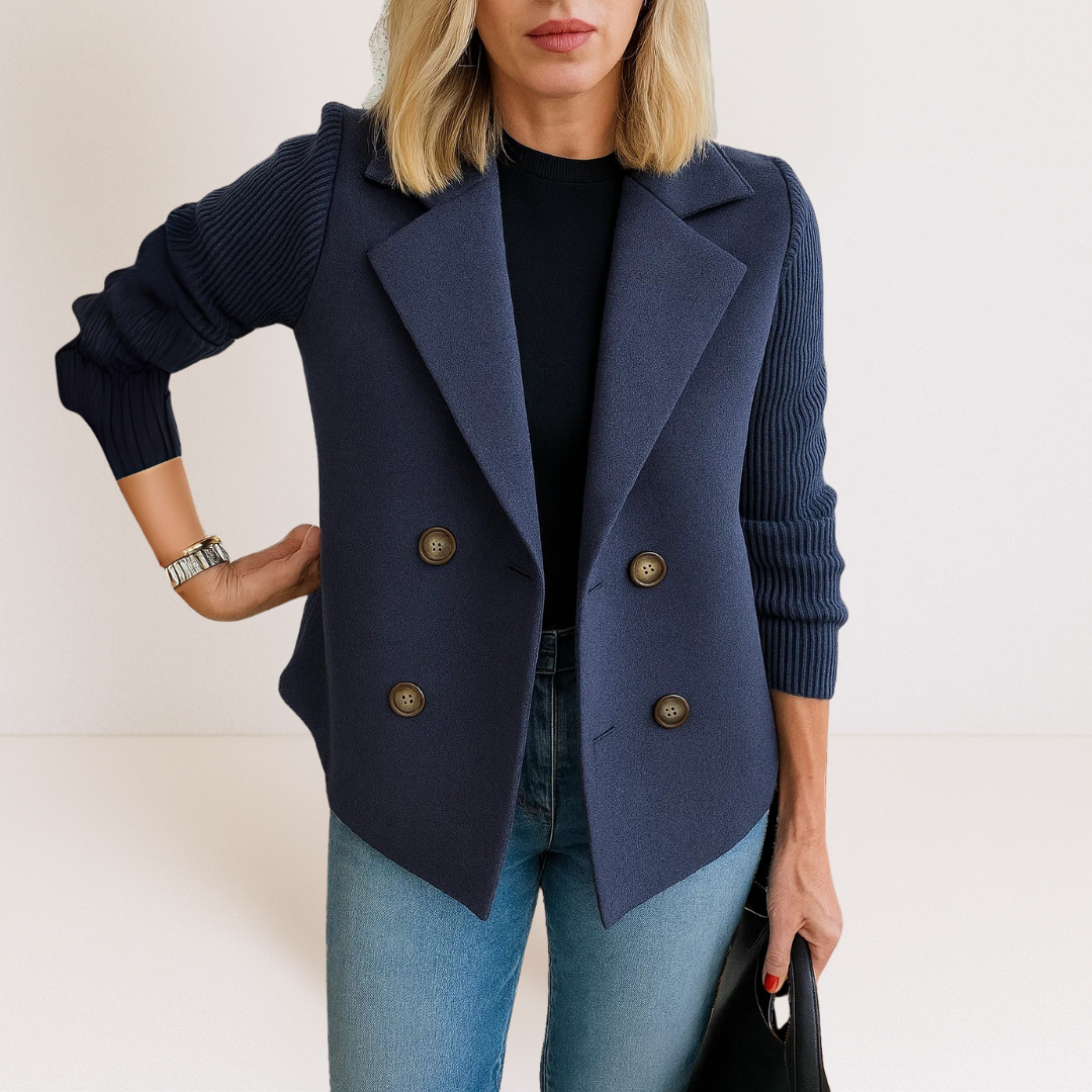 Cenice™ Knit Sleeve Blazer