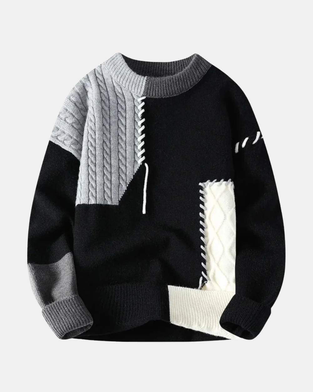 Erick | Trendy Patchwork Sweater