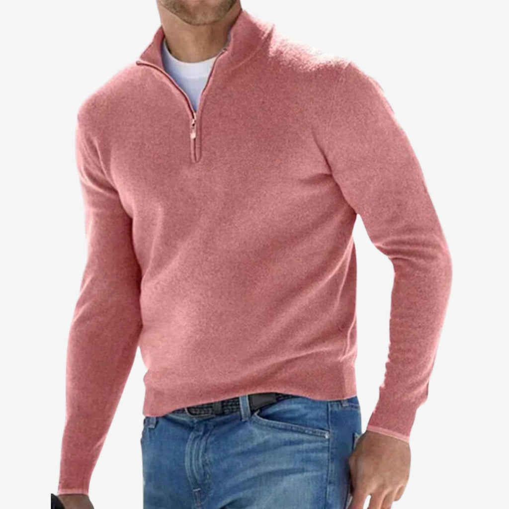 Jason | Italian Men’s Sweater With Zipper