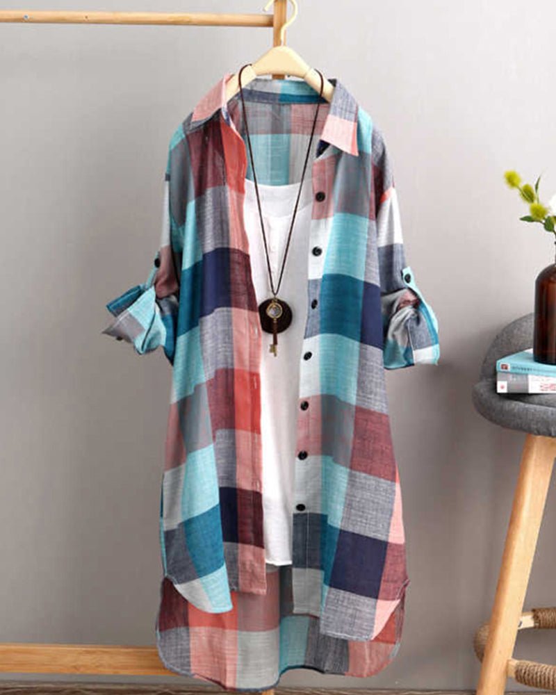 Ingrid | Flowy Plaid Shirt