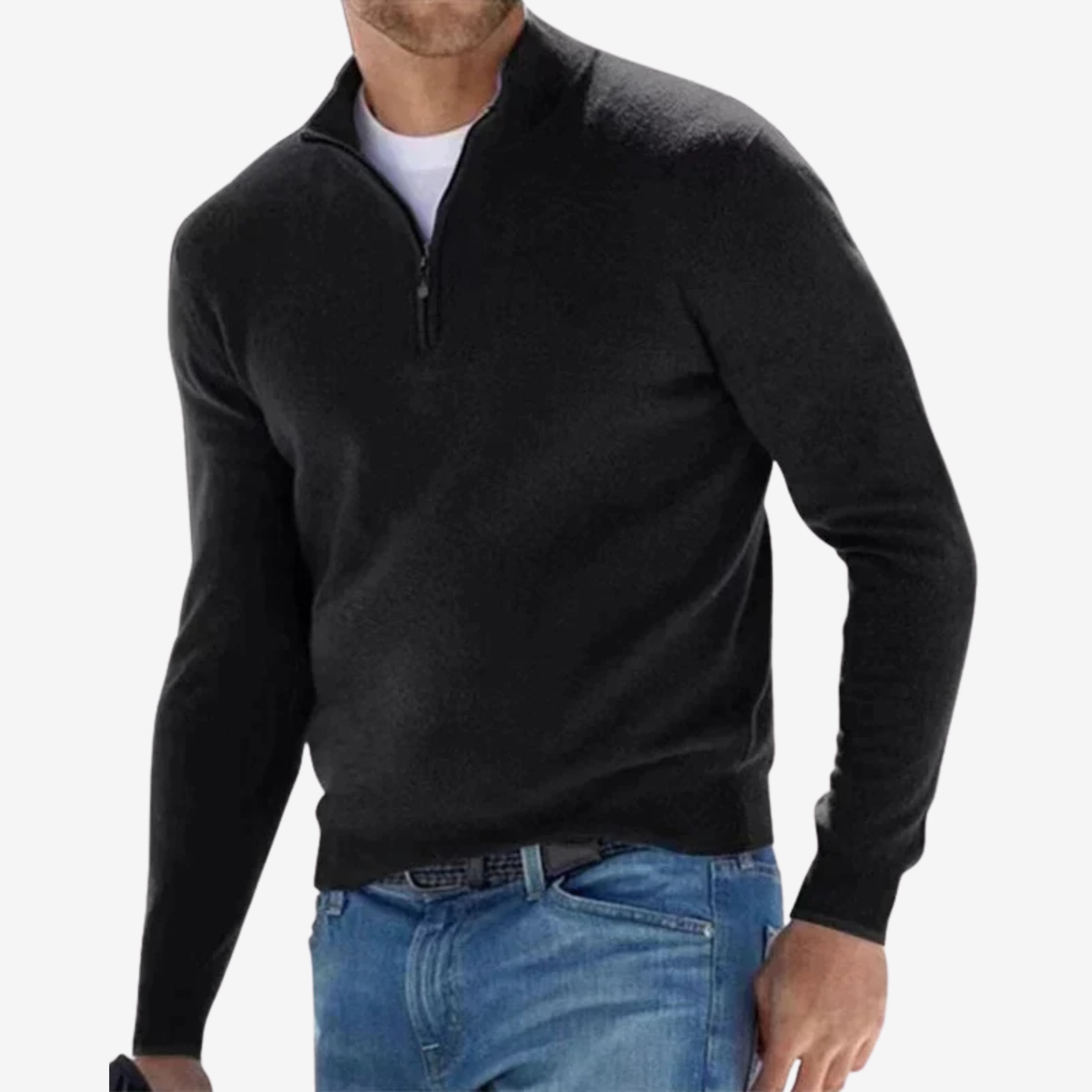 Jason | Italian Men’s Sweater With Zipper