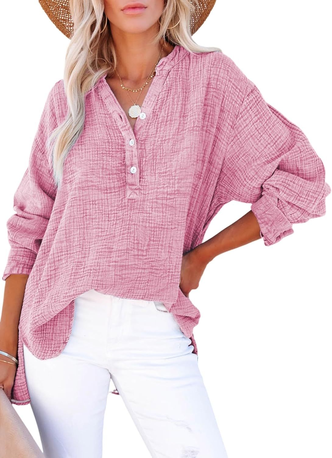 Vicky | Casual Button Blouse