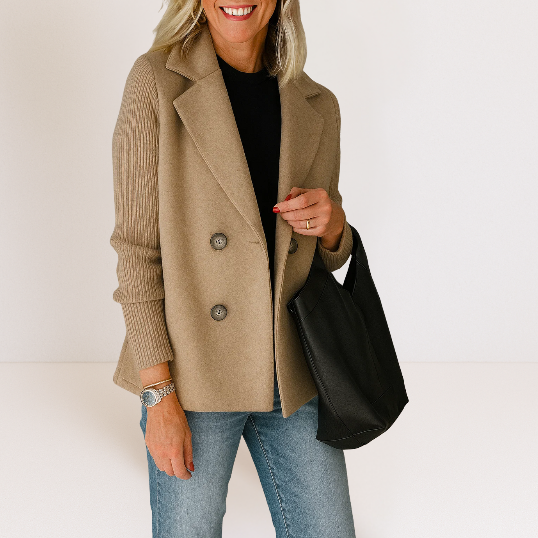 Cenice™ Knit Sleeve Blazer