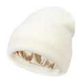 Satin-Lined Luxe Beanie – Winter Warmth, Hair-Friendly Elegance