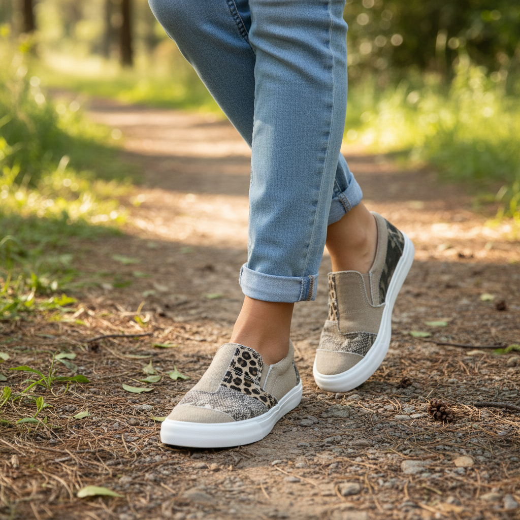 Tanya - Relaxed Leopard Sneakers