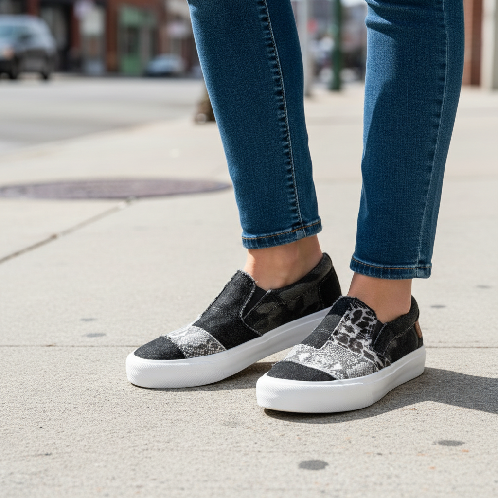 Tanya - Relaxed Leopard Sneakers