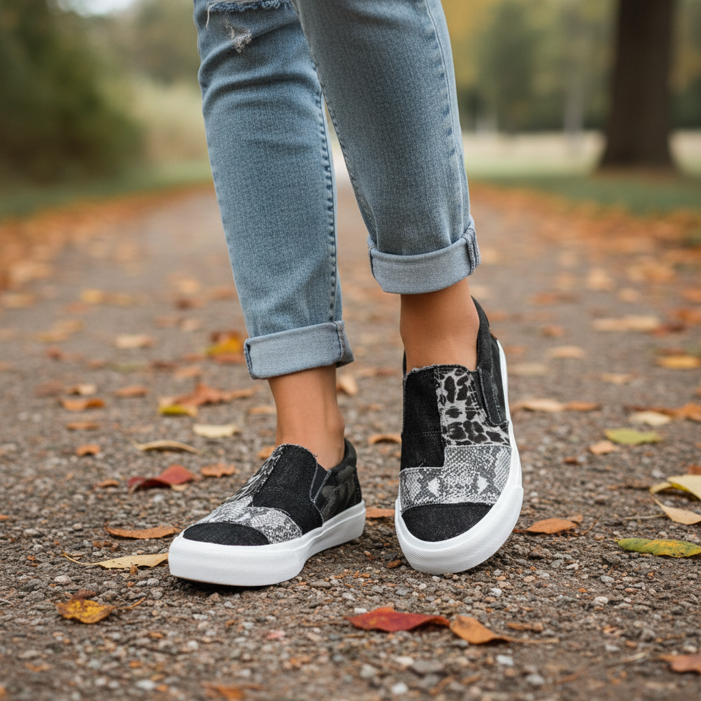 Tanya - Relaxed Leopard Sneakers