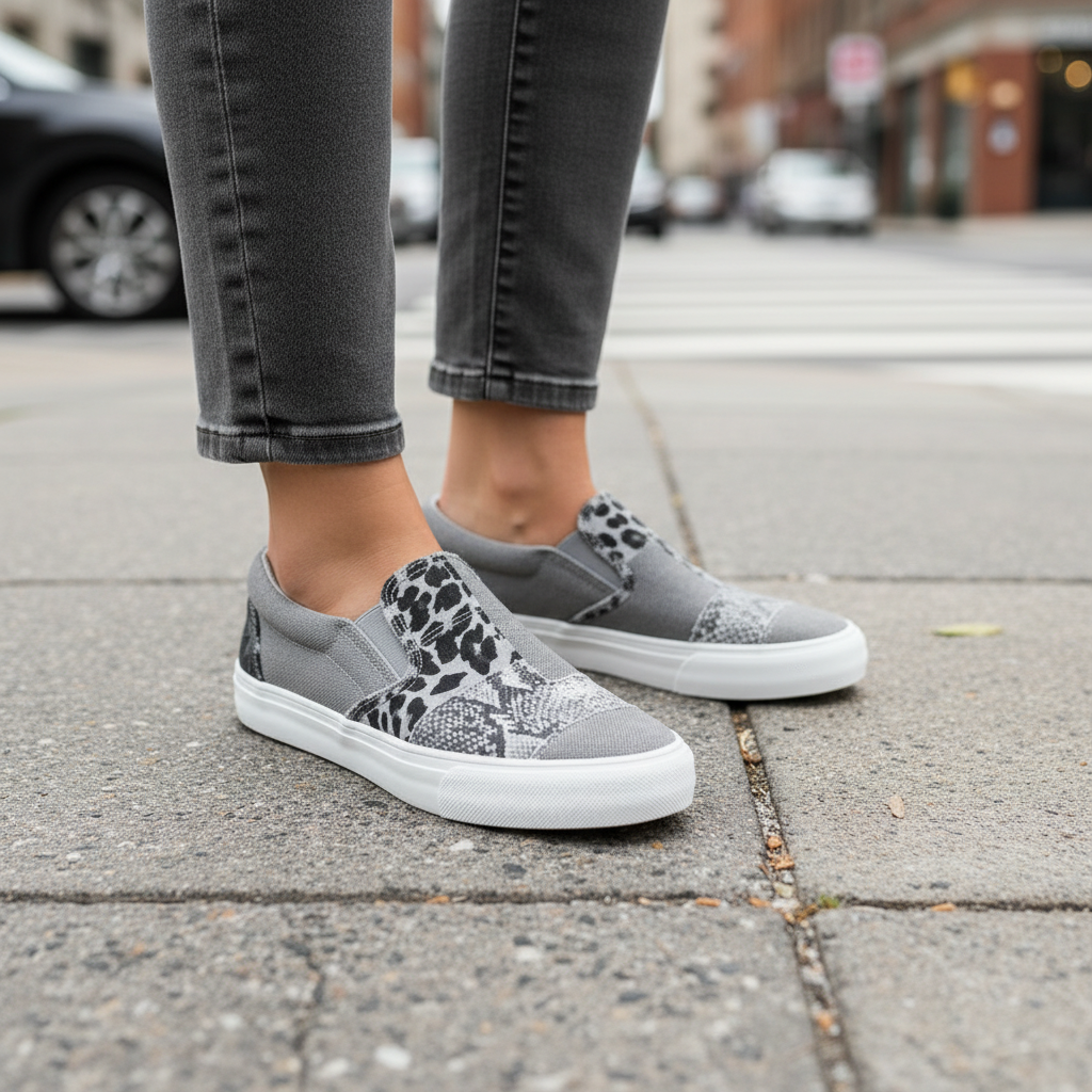 Tanya - Relaxed Leopard Sneakers