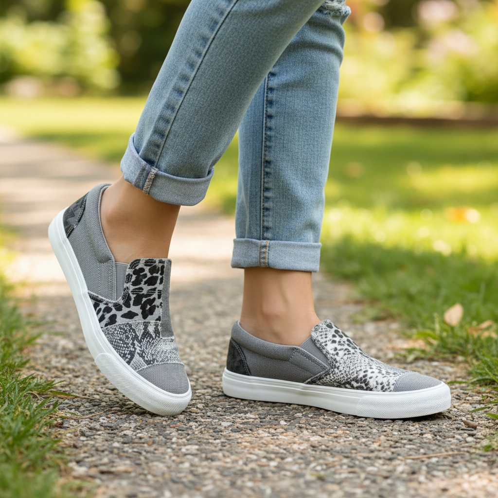 Tanya - Relaxed Leopard Sneakers