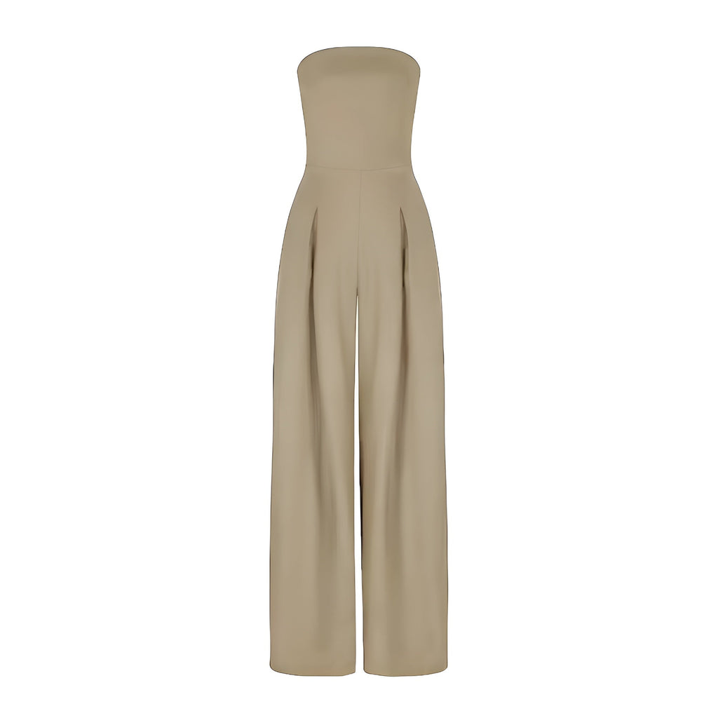 Linda | Strapless Wide-Leg Jumpsuit