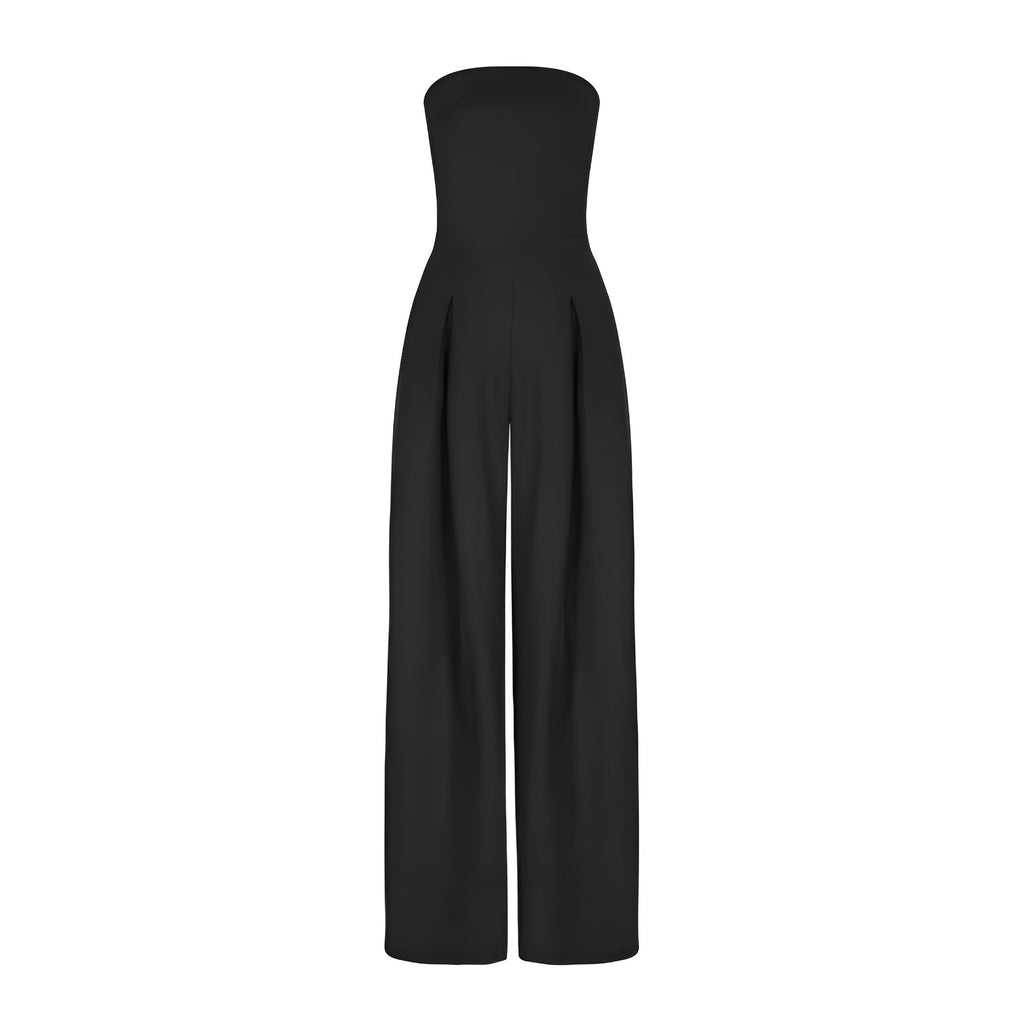Linda | Strapless Wide-Leg Jumpsuit