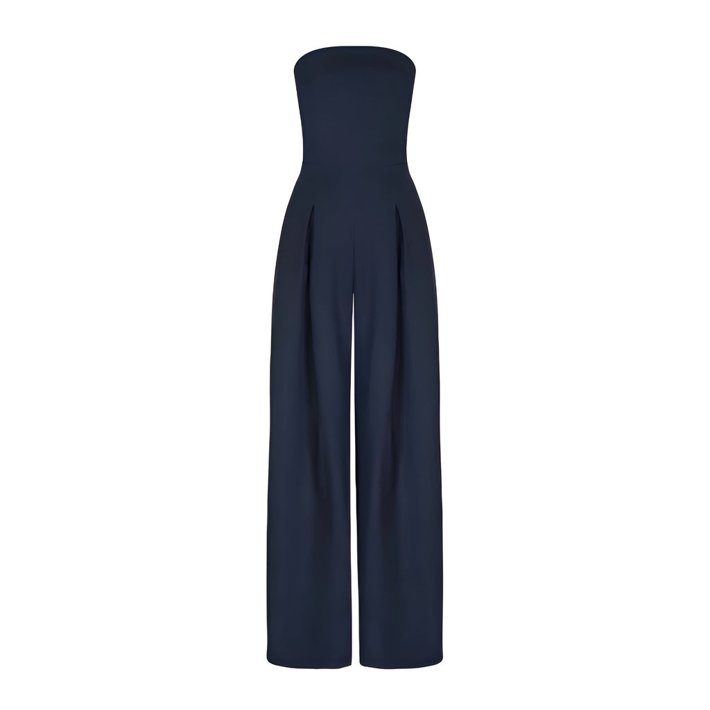 Linda | Strapless Wide-Leg Jumpsuit