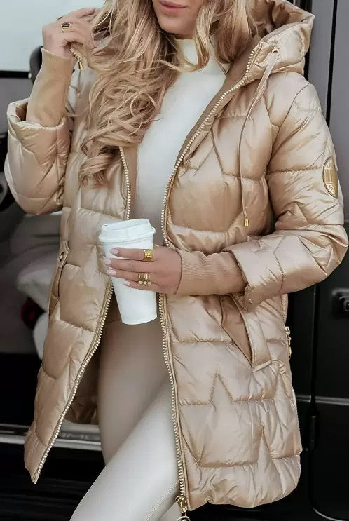 Virelle™ | Luxe Hooded Puffer Jacket