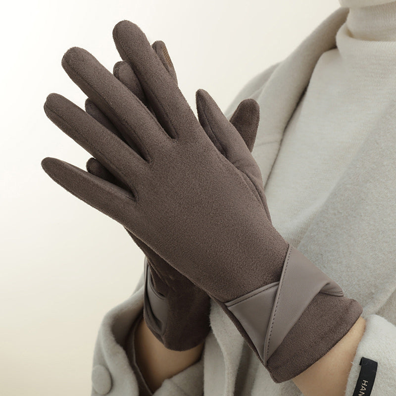 Alba Suede Touch Gloves