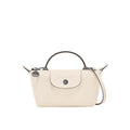 Aria | Women's Mini Pleated Tote Bag - White