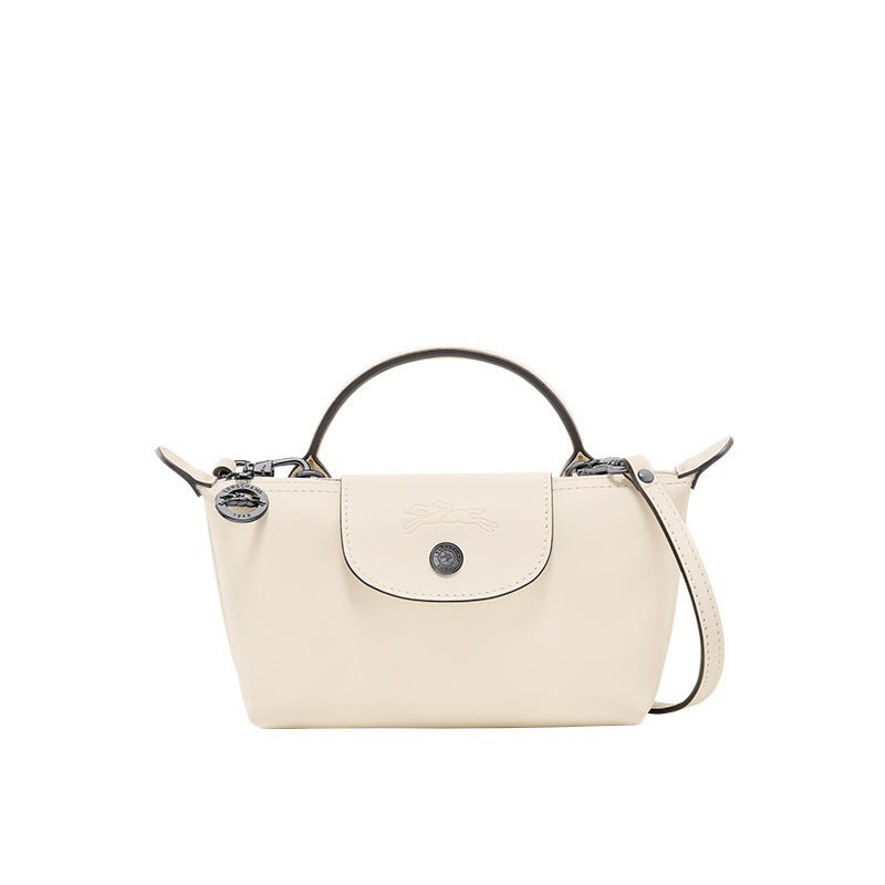 Aria | Women's Mini Pleated Tote Bag - White