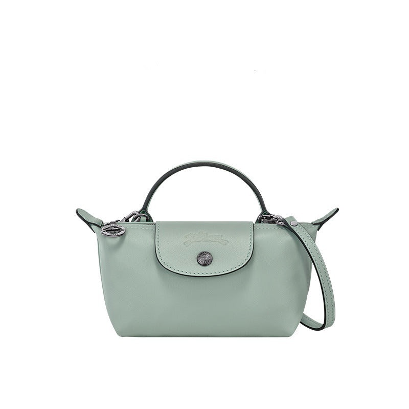 Aria | Women's Mini Pleated Tote Bag - Light Blue