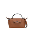 Aria | Women's Mini Pleated Tote Bag - Brown
