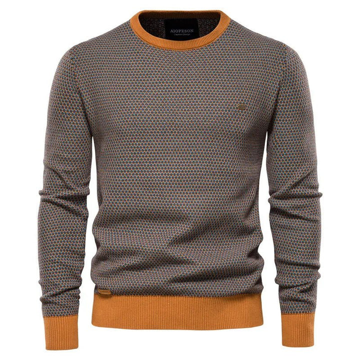 Vincent | Men's Sweater With Diamond Pattern