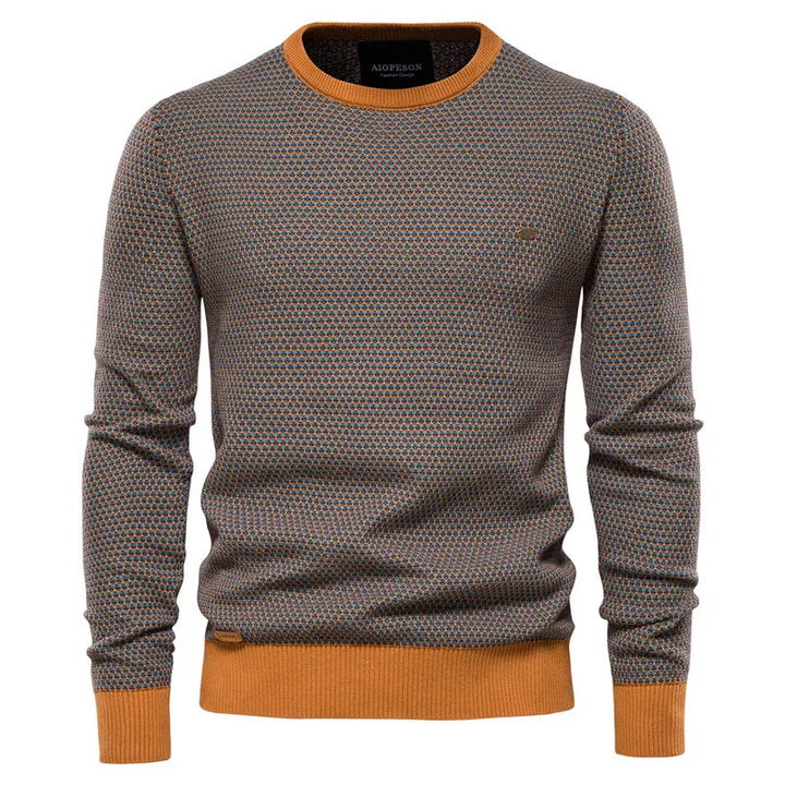 Hayden | Men's Sweater With Checkered Pattern