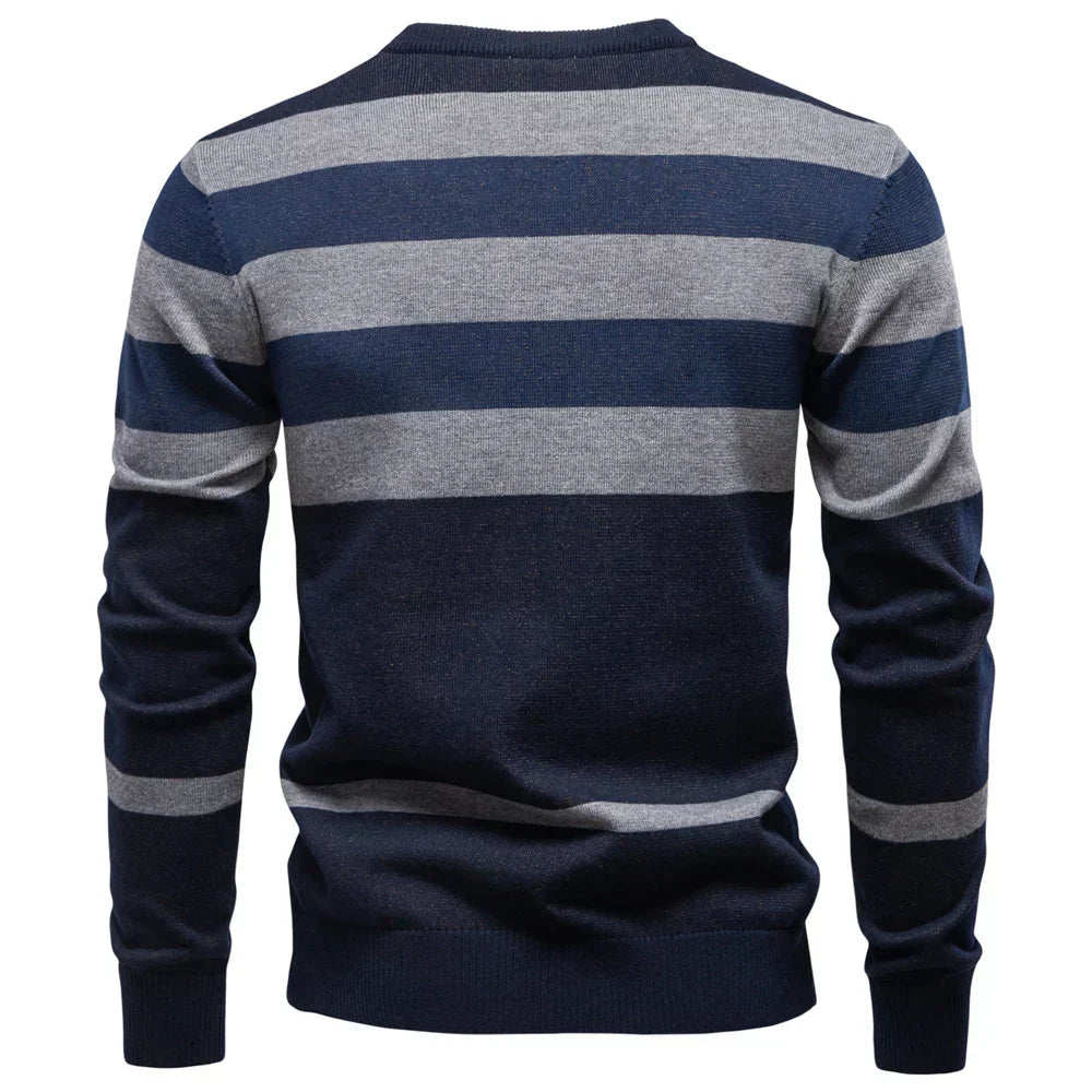 Neville | Men's Knitted Sweater With Diamond Design