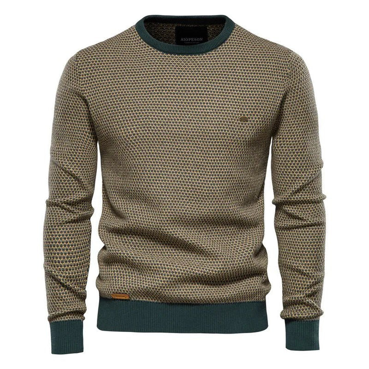 Vincent | Men's Sweater With Diamond Pattern