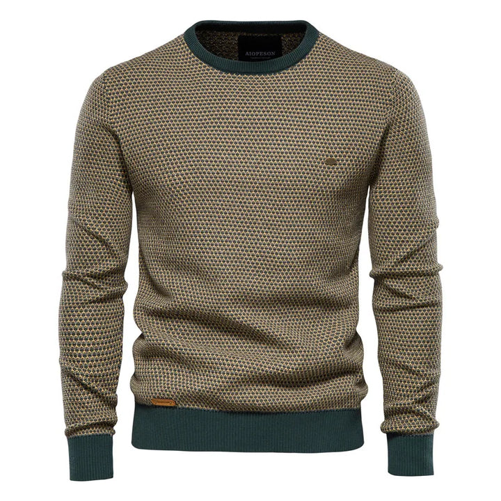 Hayden | Men's Sweater With Checkered Pattern