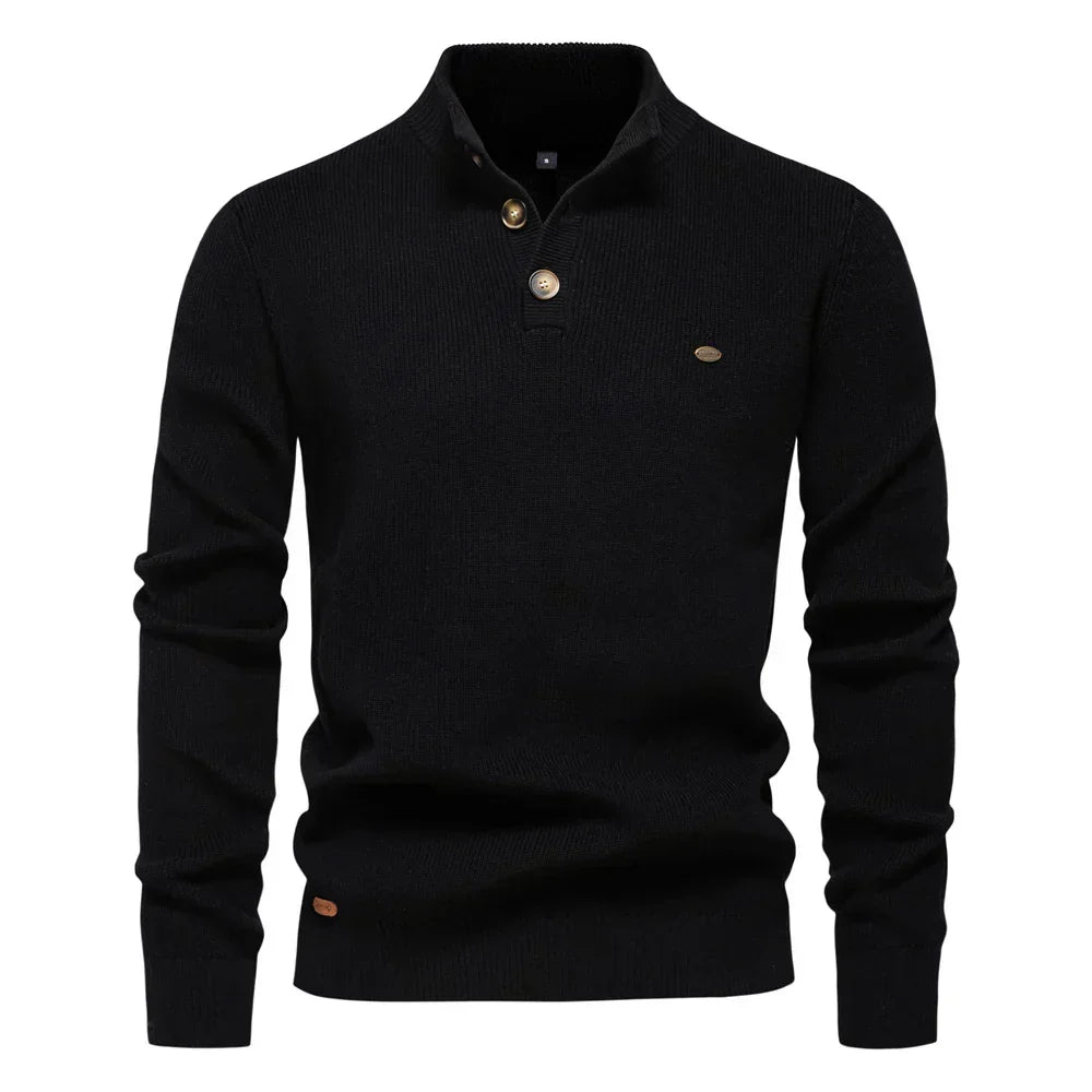 Leopold | Stylish Men's Sweater With Button Design
