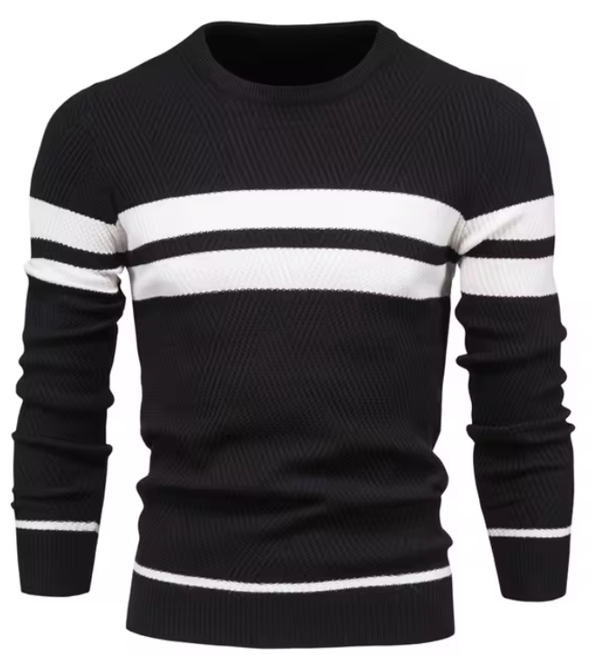 Callum | Stylish Men's Sweater With Herringbone Pattern