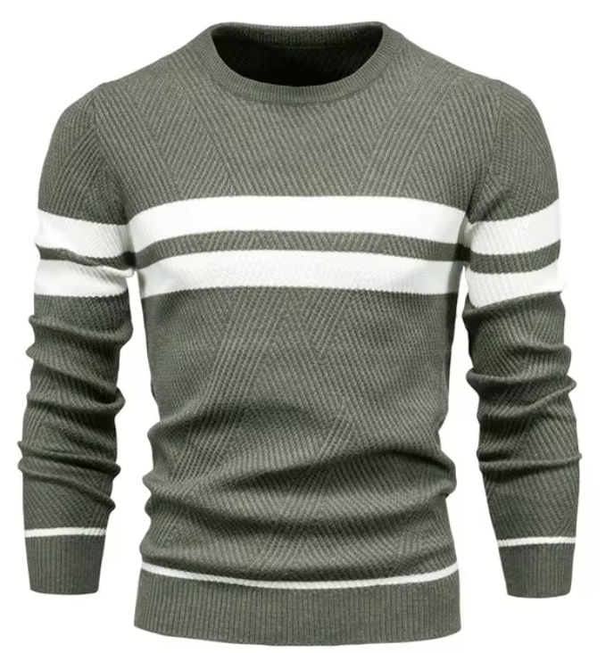 Callum | Stylish Men's Sweater With Herringbone Pattern