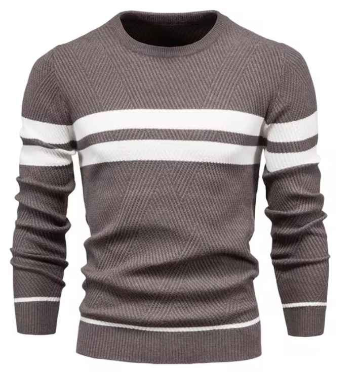 Callum | Stylish Men's Sweater With Herringbone Pattern