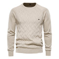 Theodor | Men's Sweater With Diamond Pattern