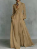 Danica | Flowing Button-Front Maxi Dress