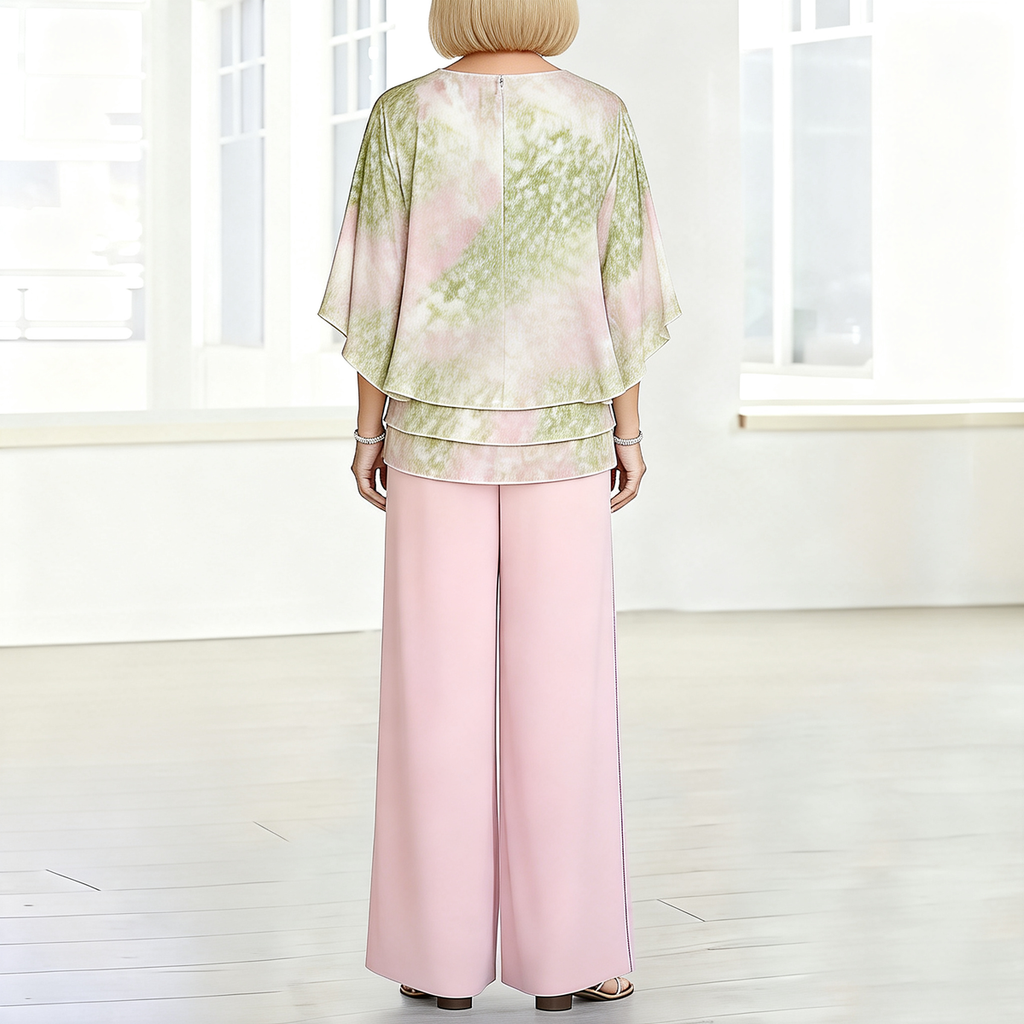 ROSELYN | FLORAL CHIFFON TWO-PIECE SET