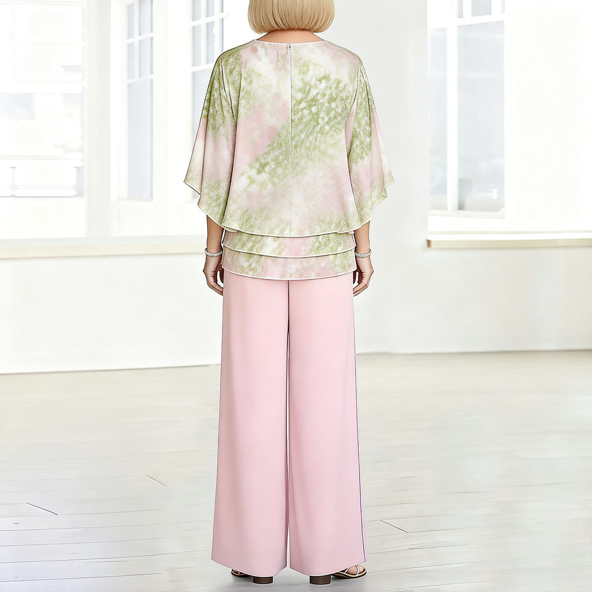 ROSELYN | FLORAL CHIFFON TWO-PIECE SET