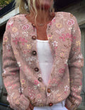 Halo | Elegant Cardigan with Floral Print