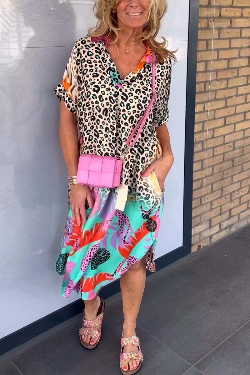 Zella | Casual Leopard Print Dress