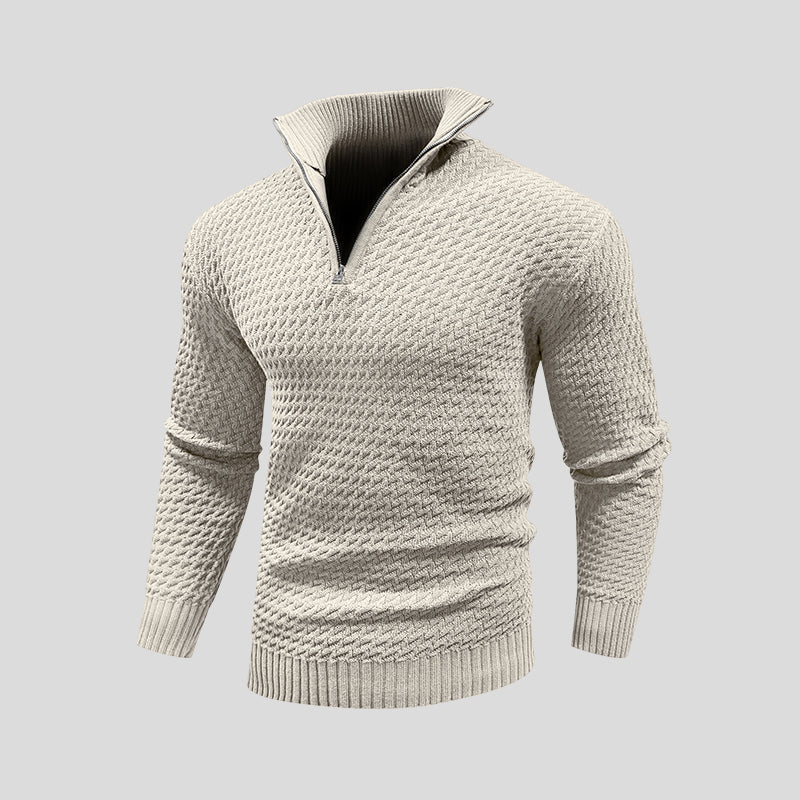 Arlo | Textured Zip-Up Sweater