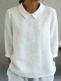 DAISY EMBROIDERED BLOUSE | SUNSHINE YELLOW
